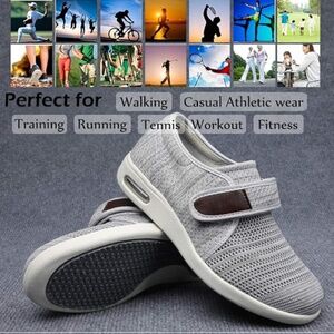 MACLEOD Women's Wide Width Shoes Adjustable Strap Sneakers - 6W